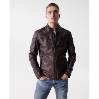 Giacca di Pelle Salsa Jeans 21005597 Dark Brown M