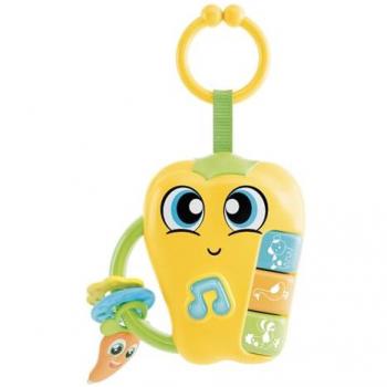 Pepper - Hochet Éducatif - Carotina Baby - Mélodies Enjouées et Anneaux de Dentition