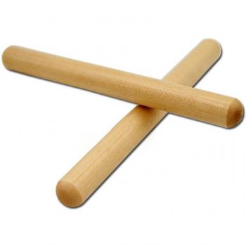 8-Inch Hardwood Claves with Carry Bag