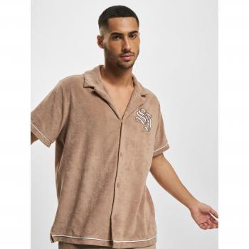 Langarmhemd SEAN JOHN Herren Gr. M, Braun/Offwhite