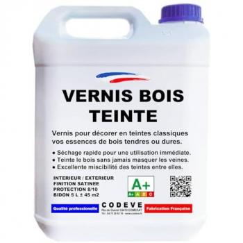Vernis Teinté Bois - Chêne Clair - 4x5 L
