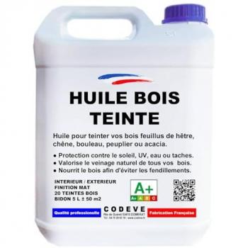 Huile Teintee pour Bois - 5 L - Codeve - Noyer