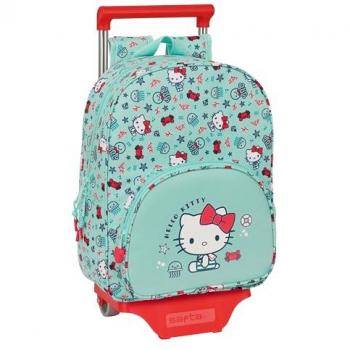 Hello Kitty Trolley Per La Scuola Sea Lovers Turchese 26 X 34 X 11 Cm