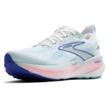 Brooks Glycerin GTS 22 Dames Hardloopschoenen Wit/Blauw Maat 39