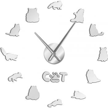 Reloj 3D Silencioso Gatito Shirazi