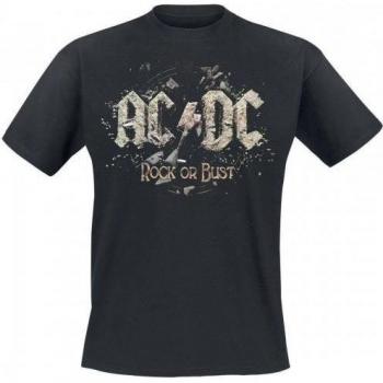 T-Shirt AC/DC Unisex Adulto Rock Or Bust Oro