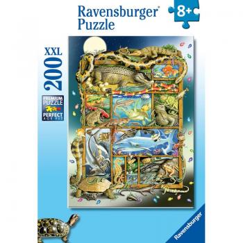 Kinderpuzzle Reptilien im Regal