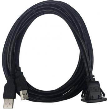 USB 2.0 Doppelverlängerungskabel 2 m – Für Fahrzeug- und Motorrad-Stiefel