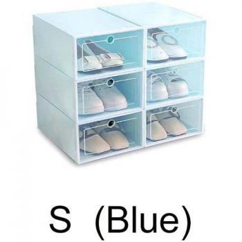 Set de 6 cajas de zapatos apilables y plegables