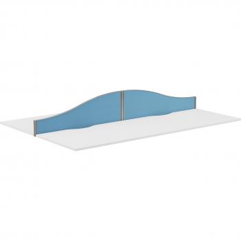 Type 5 Silver Frame Wave Screen Panel - 1400W x 380 x 180H