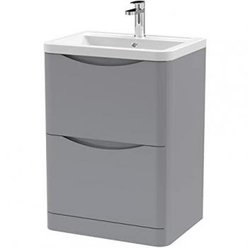 Nuie Lunar 600mm Floor Standing Vanity with Ceramic Basin