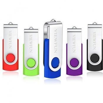 VIEWFUN 1GB USB 2.0 Flash Drive Speicherstick 5er Set