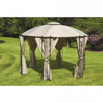 4mx3m Glendale Venice Mocha Heavy Duty Rectangle Garden Gazebo