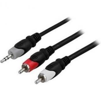 Deltaco MM-145 - 20m Mehrfarbiges Audio Kabel
