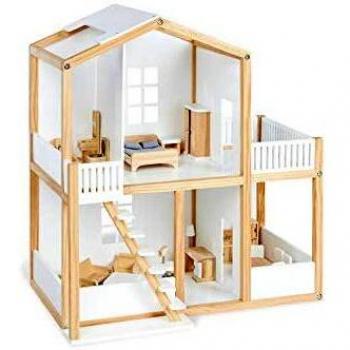 Casa delle Bambole in Legno Pinolino Ida - Bianca Unisex
