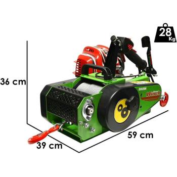Docma VF150 auto-4 GX50 - Forstwinde mit Honda-Motor - 5mm Seil, 80m
