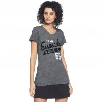 Superdry G10008 XPF2, Camiseta para Mujer, Negro (Noir Black Grindle), X-Small