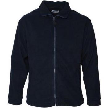 Felpa Absolute Apparel Uomo Brumal con zip completa in pile nero