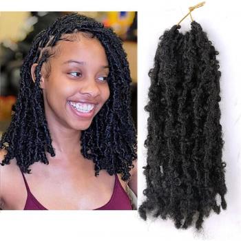 Flyteng trenza crochet 12 estilo mariposa corta