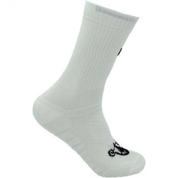 CALCETINES DE RUNNING #COMPETICION unisex - KAMUABU color BLANCO 23cm de 1 hilo