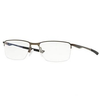 Ray-Ban Men's 0OX3218 Optical Frames, Satin Pewter/Poisedon Blue, 54.0