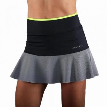 Falda Elegancia Sin Fin Negro Plateado