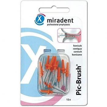 Miradent Interd.pic-brush Ersatzb.konisch orange 12stk