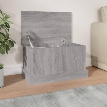 Baúl Organizador de Madera Gris Sonoma 50x30x28 cm