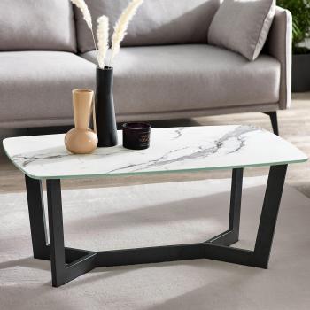 Olympus Pure White Marbled Coffee Table