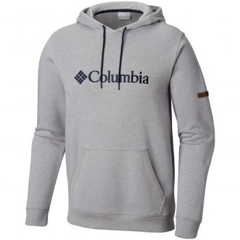 Columbia Kapuzenpullover für Herren, CSC Basic Logo II Hoodie, Baumwolle, Grau (Columbia Grey/Heather), Gr. XL