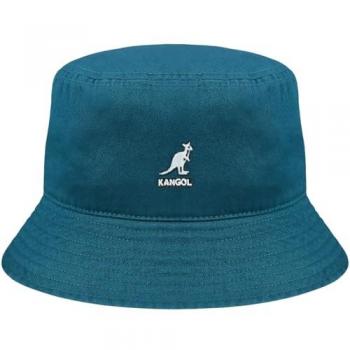 Kangol Washed Bucket Hat - Petrol Blue - Unisex - Size S (54-55 cm)