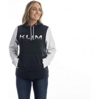 Klim Sudadera Capucha Mujer XL Color Petrol Naranja y Gris