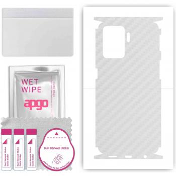 Estuche de Caramelo Transparente con Patrón Carbónico para Oppo Reno 5 Lite