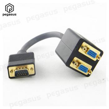 Divisor Y VGA macho a 2 VGA hembra