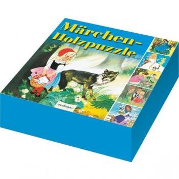 Nostalgisches 3D-Holzpuzzle Märchenwelt