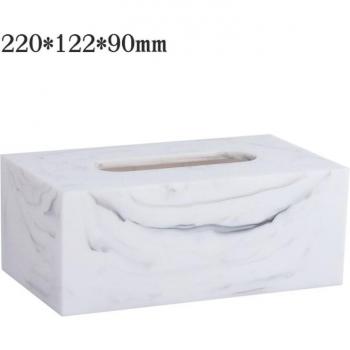 Nordische Marmor Textur Harz Taschentuchbox