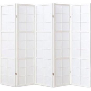 Homestyle4u Shoji Paravent Sichtschutz Indoor Holzfaltwand