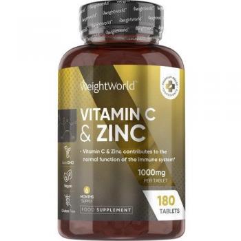 WeightWorld Vitamina C + Zinco 1000 mg 180 Compresse