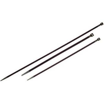 Fermoirs en nylon noir Maurer 3,5 x 280 mm – Pack de 100 unités