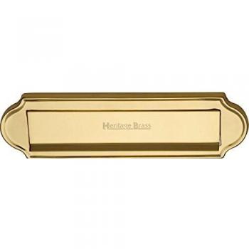 28 cm x 7.8 cm Brass Letterbox (Polished Brass Finish)