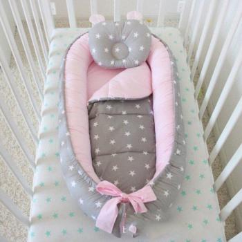 Rosa graue Baby-Matratze - Seidige und kühle, tragbare Matratze für Kleinkinder