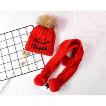 Thick Winter Hat and Scarf Set for Children