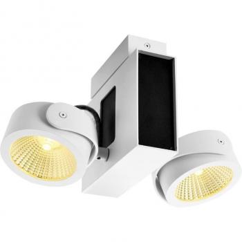 LED Wand- und Deckenaufbauleuchte Tec Kalu 60° in Weiß und Schwarz 2x15,5W 1900lm