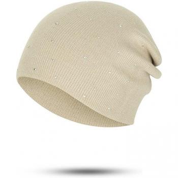 Boinas de Invierno para Mujer con Diamantes de Imitación