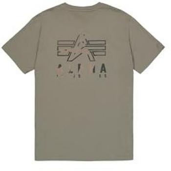 Alpha Industries Rundhalsshirt Camo Puff Print