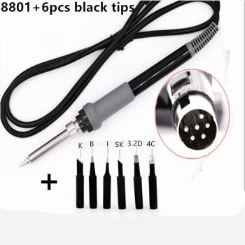 SZBFT FX-8801 Soldering Iron Replacement Handle with 6 Tips for HAKKO FX-888D Solder Station