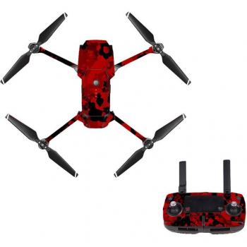 Sticker 5 Estilo Rojo y Negro Mavic Pro