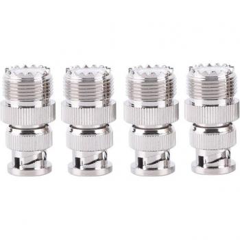 BNC Male Plug to SO239 UHF PL-259 Female Connector