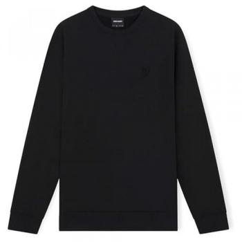Felpa Lyle & Scott Uomo Tonal Eagle Jet Black XS