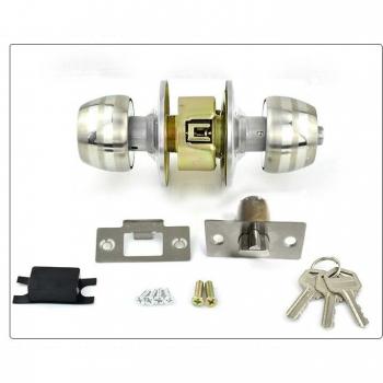 Stainless Steel Round Door Knob Lock with Key